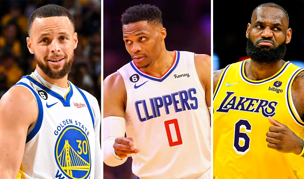 Conoce quiénes son los jugadores de la NBA con mejor salario 2023. Foto: composición LR/Warriors/Clippers/Lakers Conoce quiénes son los jugadores de la NBA con mejor salario 2023. Foto: composición LR/Warriors/Clippers/Lakers