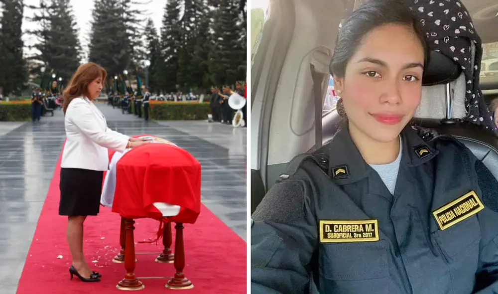 La suboficial fue identificada como Olenka Cabrera Machacuay (25). Foto: composición LR/presidencia/difusión. VIDEO: Paolo Zegarra/LR La suboficial fue identificada como Olenka Cabrera Machacuay (25). Foto: composición LR/presidencia/difusión. VIDEO: Paolo Zegarra/LR