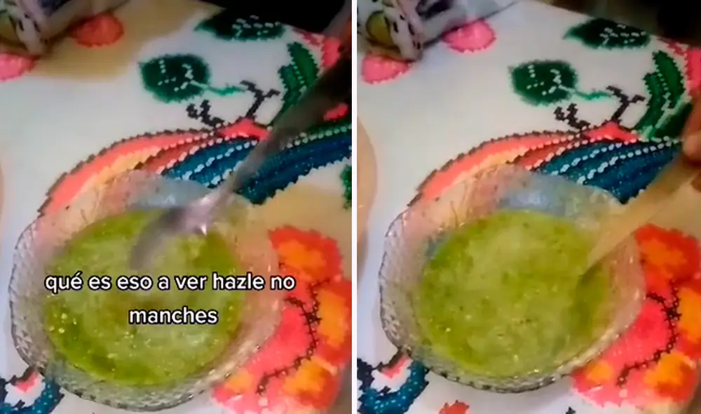Varias personas dicen que quizá pudo ser una reacción provocada por haber metido la salsa al microondas con todo y cubierto. Foto: composición de LR/TikTok/@Chergota