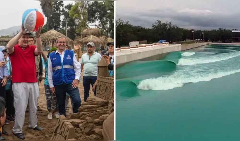 La playa fue inaugurada el último 12 de mayo. Foto: composición LR/Municipalidad de Lima/Core Surfing/referencial