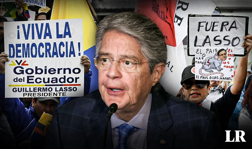 El juicio político se da en un momento de mayor inestabilidad del Gobierno del presidente Guillermo Lasso, que lleva casi dos años de mandato. Foto: composición LR/Jazmin Ceras/AFP