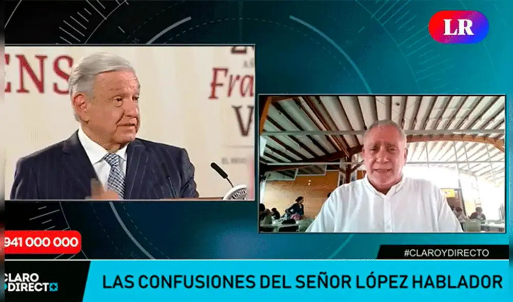 Álvarez Rodrich calificó al mandatario de México como "patán". Foto: captura de Claro y Directo Álvarez Rodrich calificó al mandatario de México como "patán". Foto: captura de Claro y Directo