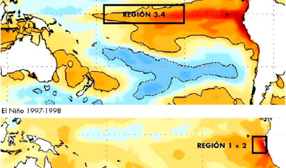 El fenómeno El Niño Costero tiene influencia en la región 1 + 2, que se encuentra al frente de la costa peruana. Foto: Andina El fenómeno El Niño Costero tiene influencia en la región 1 + 2, que se encuentra al frente de la costa peruana. Foto: Andina