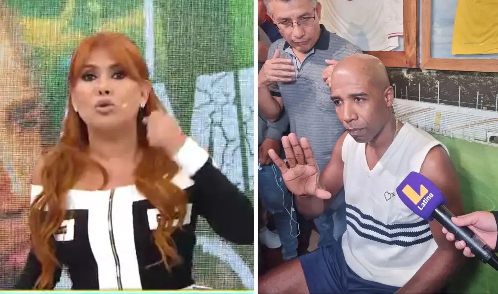 Magaly condenó la reacción que tuvo 'Cuto' con su reportera. Foto: composición LR/Jessica Merino / URPI-LR - Video: ATV