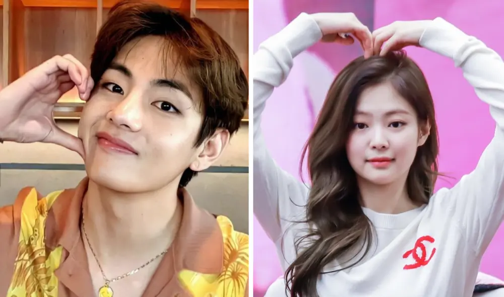 Las superestrellas de BTS y BLACKPINK, Taehyung y Jennie, son relacionadas desde el 2022. Foto: composición LR/Hybe/YG