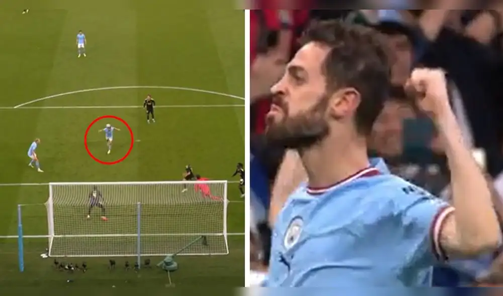 Bernardo Silva marcó su doblete ante Real Madrid en menos de 15 minutos. Foto: captura de ESPN - VIDEO: ESPN