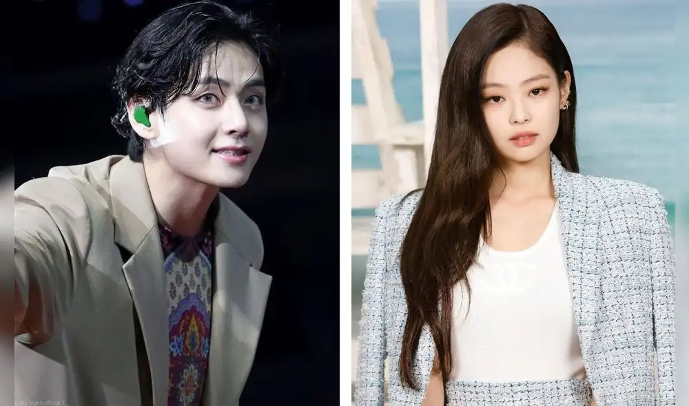 Taehyung y Jennie vienen siendo vinculados románticamente desde el 2022. Foto: composición LR/Vogue  - Video: Taoualit Amar