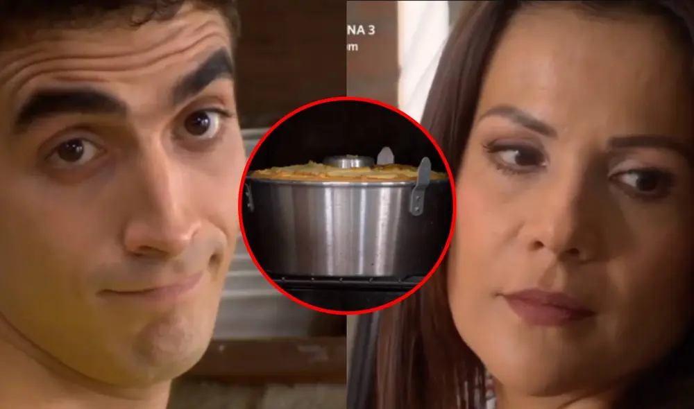 Jimmy descubrió a Charito haciendo un delicioso chifón en "Al fondo hay sitio". Foto: composición LR/América TV Jimmy descubrió a Charito haciendo un delicioso chifón en "Al fondo hay sitio". Foto: composición LR/América TV