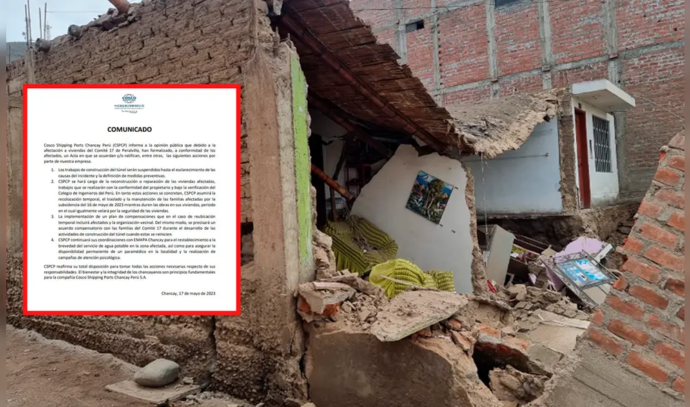Cosco Shipping confirmó que la construcción del túnel continuará paralizada mientras duren las investigaciones. Foto: composición LR/Omar Coca/La República