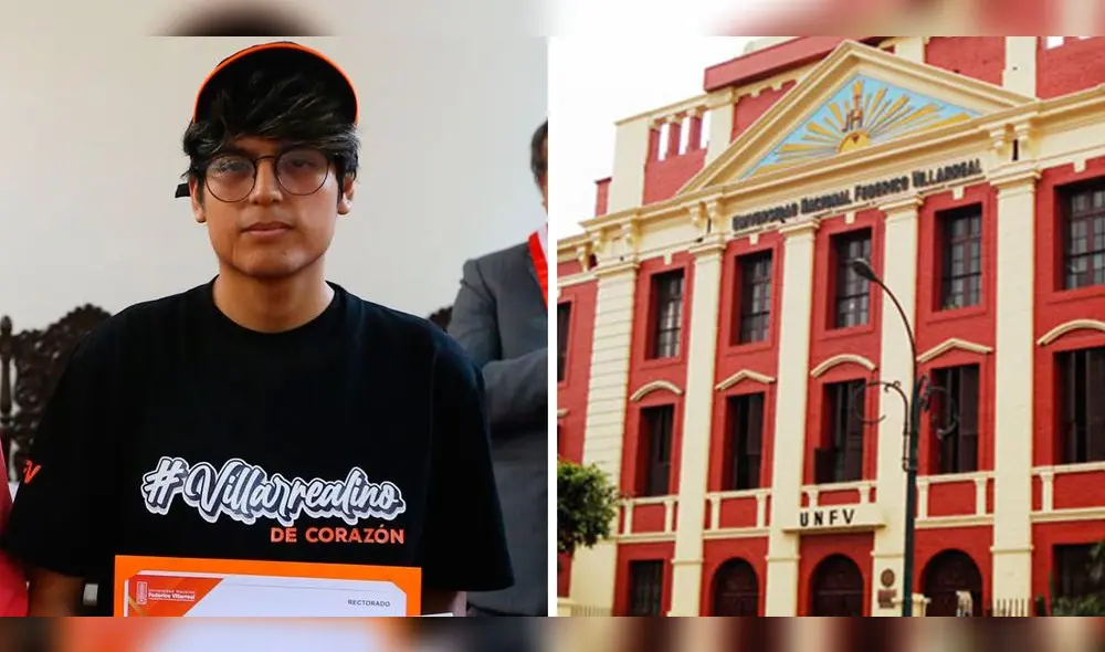 Jairo Paredes ingresó en primer lugar a la UNFV sin la ayuda de una academia preuniversitaria. Foto: composición LR/UNFV/Andina