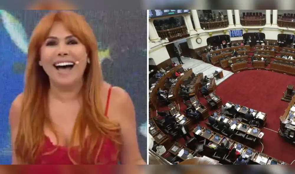 Magaly Medina fue noticia en la última sesión del Pleno del Congreso. Foto: ATV/Congreso de la República