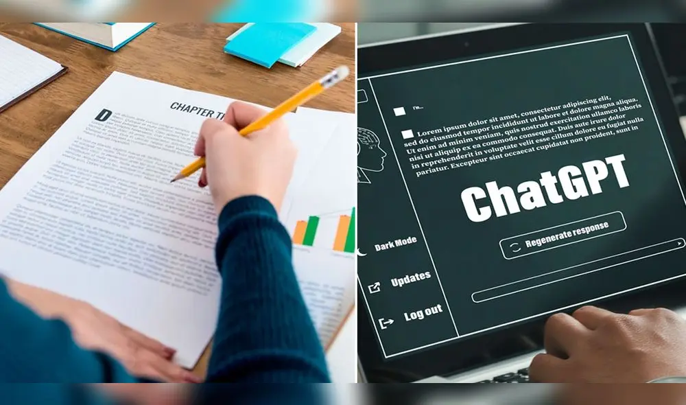 Expertos recomiendan no utilizar el ChatGPT para la elaboración de tesis. Foto: composición LR/Andina