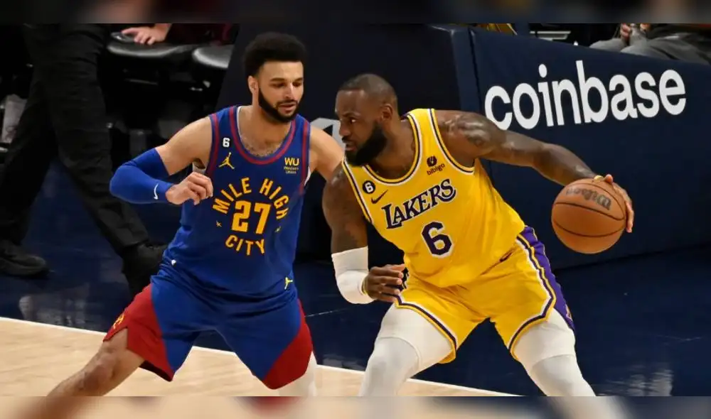 Angeles Lakers y Denver Nuggets se enfrentaron en el Ball Arena por el game 2. Foto: EFE