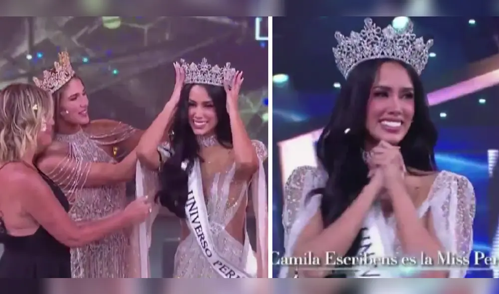 Camila Escribens es la flamante Miss Perú 2023. Foto: captura de América TV Camila Escribens es la flamante Miss Perú 2023. Foto: captura de América TV