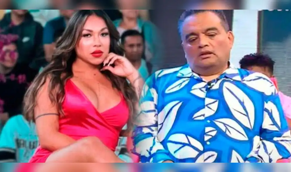 Dayanita responderá a Jorge Benavides en el set de Ernesto Pimentel. Foto: composición/difusión/captura de ATV