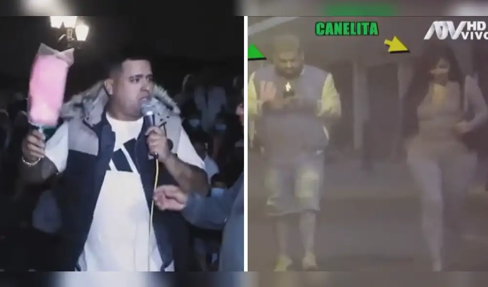 Jefferson, cómico ambulante de la Chabuca Granda, se amaneció con compañera. Foto: composición LR/captura de ATV - Video: ATV