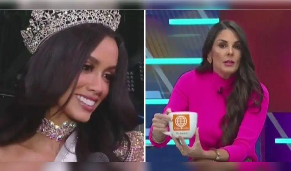 Rebeca Escribens y Camila Escribens acaban con los rumores de si son familia. Foto: composición LR/ Captura América TV