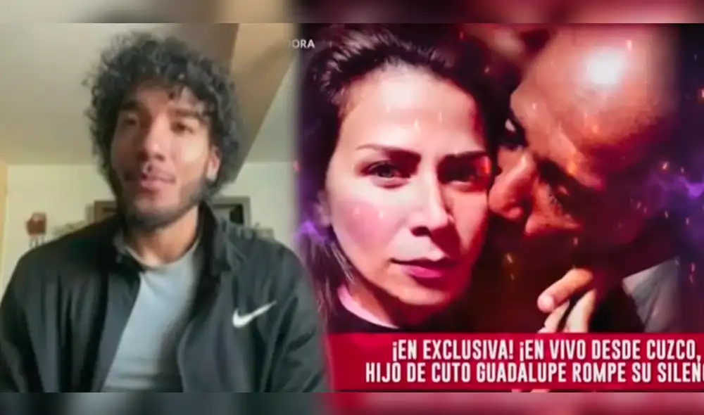 Hijo de 'Cuto' Guadalupe se pronunció tras el escándalo de infidelidad de Charlene Castro a su padre. Foto: composición/captura América TV Hijo de 'Cuto' Guadalupe se pronunció tras el escándalo de infidelidad de Charlene Castro a su padre. Foto: composición/captura América TV