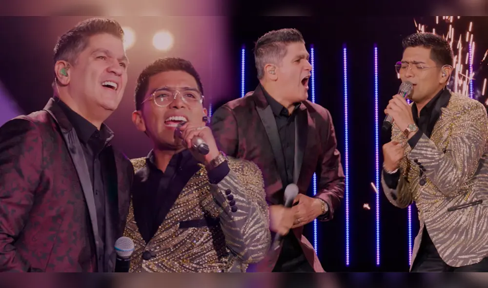 Christian Yaipén y Eddy Herrera la rompieron al ritmo de "Amor vuelve". Foto: composición/captura YouTube