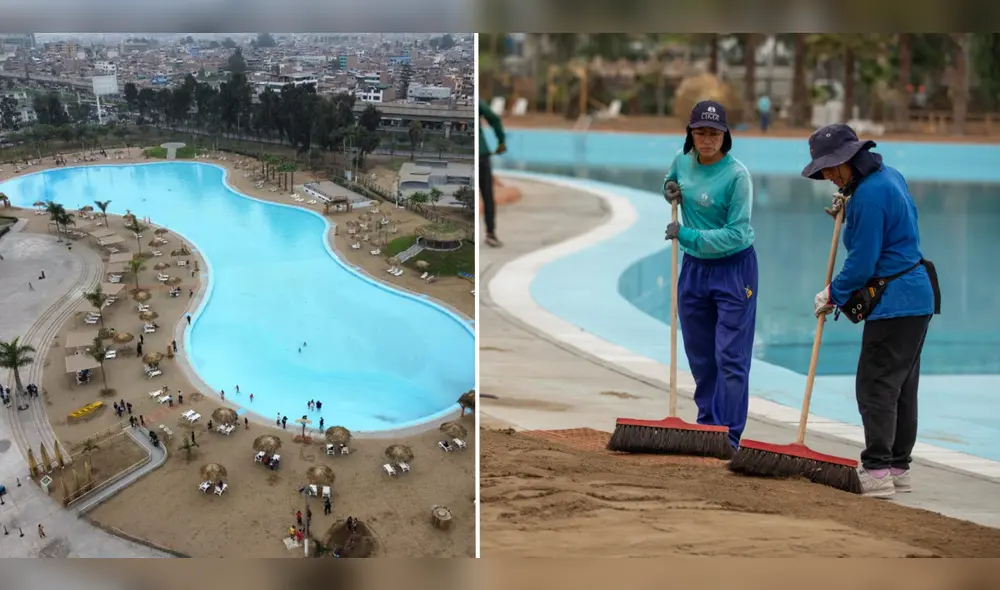 Expertos detallan cuánto costaría en promedio la playa artificial de SJL. Foto: composición LR/Municipalidad de Lima/Limatopías