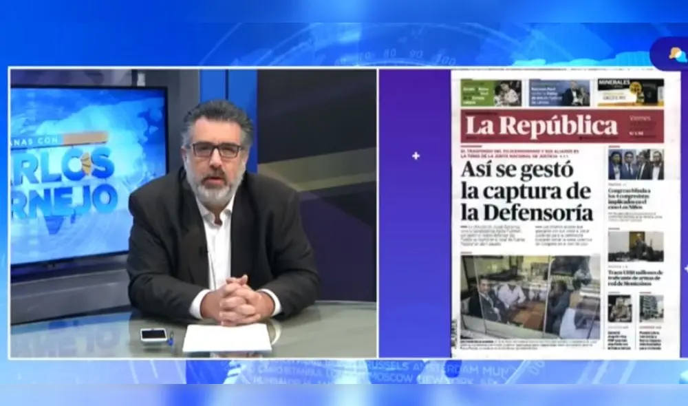El periodista Carlos Cornejo destacó que en el Congreso no hay una conciencia ética de sus actos. Foto: captura de Nativa El periodista Carlos Cornejo destacó que en el Congreso no hay una conciencia ética de sus actos. Foto: captura de Nativa