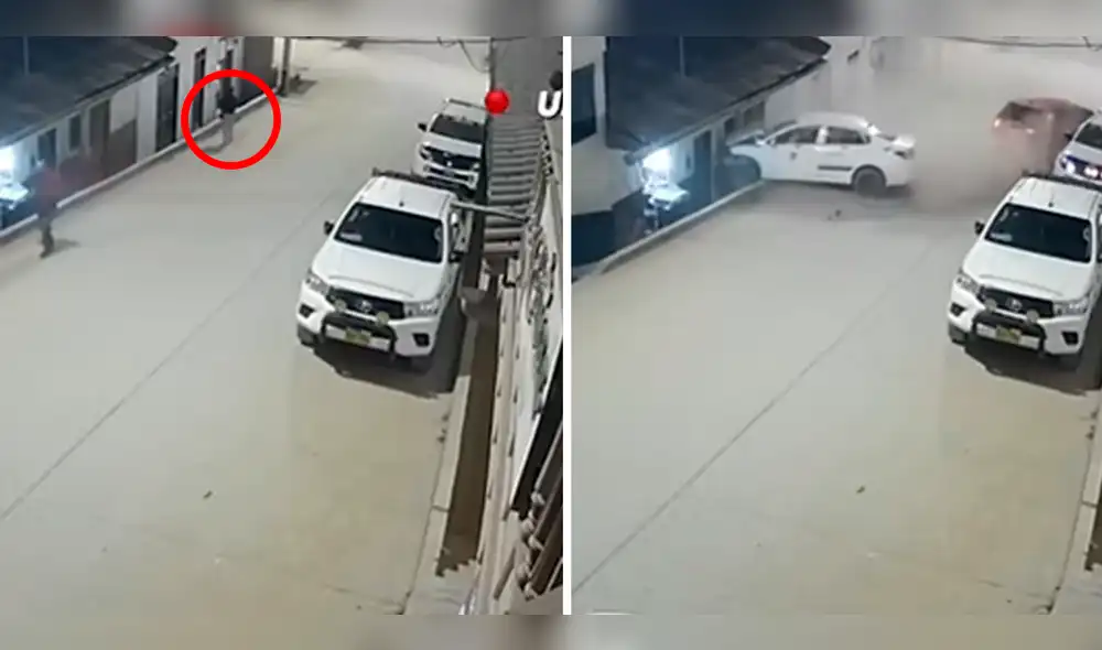 Siniestro tuvo lugar en un cruce de la ciudad de Chachapoyas. Foto: captura de Jaén Noticias/Facebook