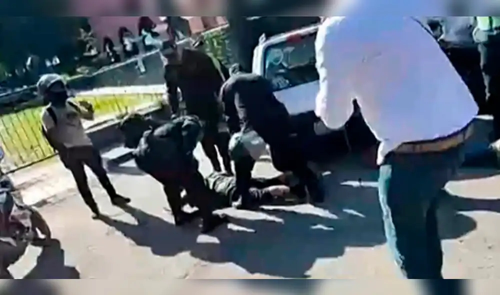 Situación preocupó a los hinchas visitantes. Foto: RPP Situación preocupó a los hinchas visitantes. Foto: RPP