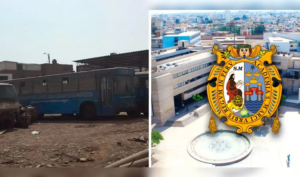 A la altura de la puerta 8 de la universidad San Marcos, se encuentra el cementerio de 'burros'. Foto: composición LR/Franchesca/YouTube/UNMSM/Facebook