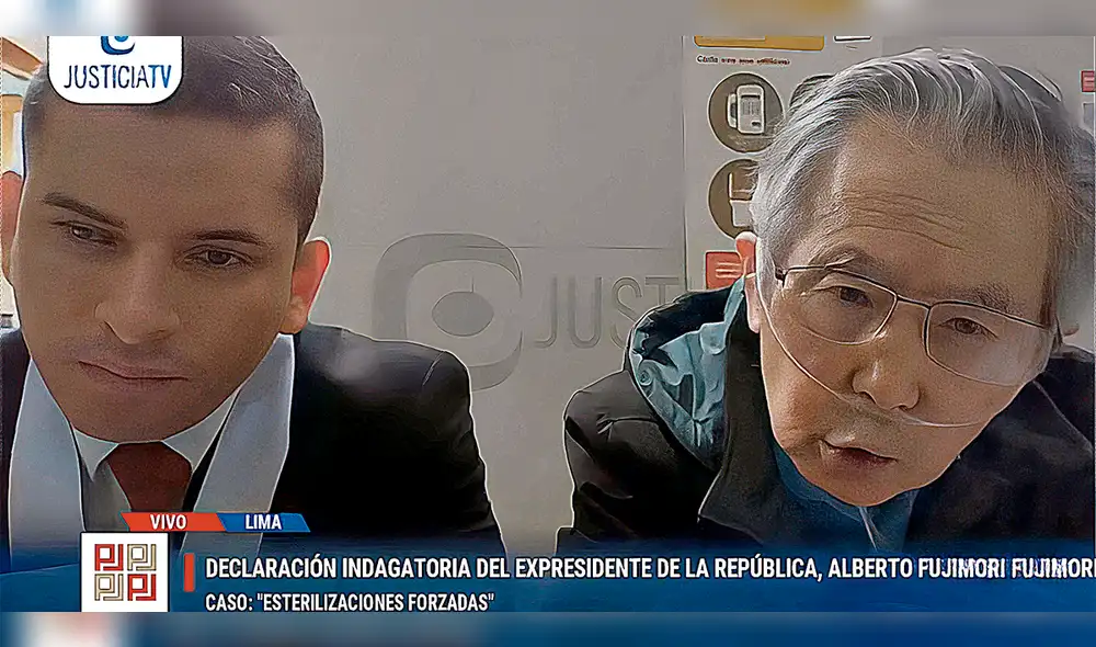 Trasmisión. El Poder Judicial solo trasmitió los descargos de Alberto Fujimori, ante la pregunta inicial del juez. Se dejó de trasmitir el interrogatorio de la fiscal. Foto: difusión Trasmisión. El Poder Judicial solo trasmitió los descargos de Alberto Fujimori, ante la pregunta inicial del juez. Se dejó de trasmitir el interrogatorio de la fiscal. Foto: difusión