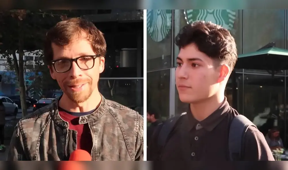 El conocido youtuber, Henry Spencer, recibió un sorpresivo abrazo cuando entrevistaba a un joven chileno sobre su rivalidad con Perú. Foto: Captura/Youtube/ HenrySpencer