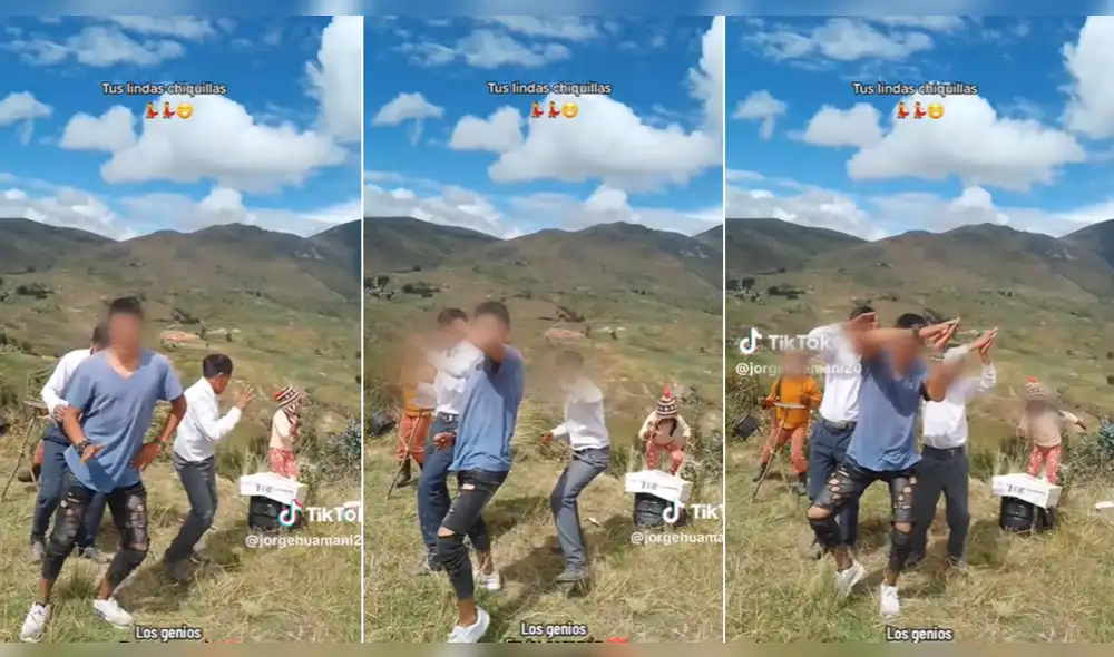 Menores realizan impresionante imitación de la agrupación boliviana Maroyu. Foto: captura de TikTok/@jorgehuamani20 - Video: @jorgehuamani20/TikTok