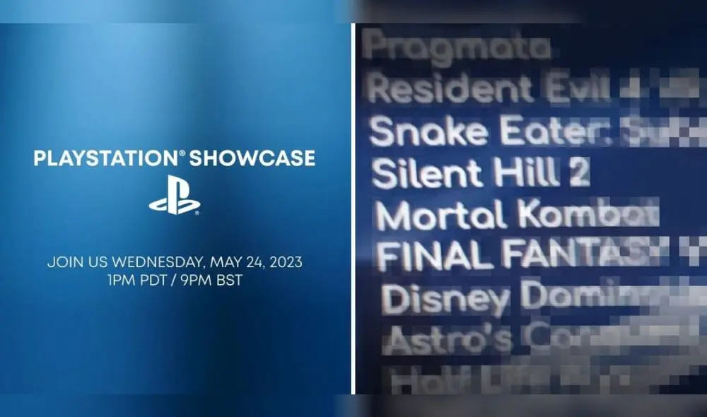 Un usuario de Twitter ha filtrado una lista de juegos que podrían ser presentados en el próximo PlayStation Showcase. Entre los posibles títulos se encuentran Killzone, Twisted Metal y una nueva entrega de Metal Gear Solid 3. Foto: Sony/Twitter