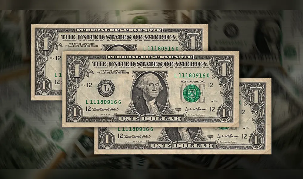 Uno de estos billetes de 1 dólar pueden ser vendidos a coleccionistas por 10 mil dólares de Estados Unidos y todo el mundo. Foto: composición LR Uno de estos billetes de 1 dólar pueden ser vendidos a coleccionistas por 10 mil dólares de Estados Unidos y todo el mundo. Foto: composición LR