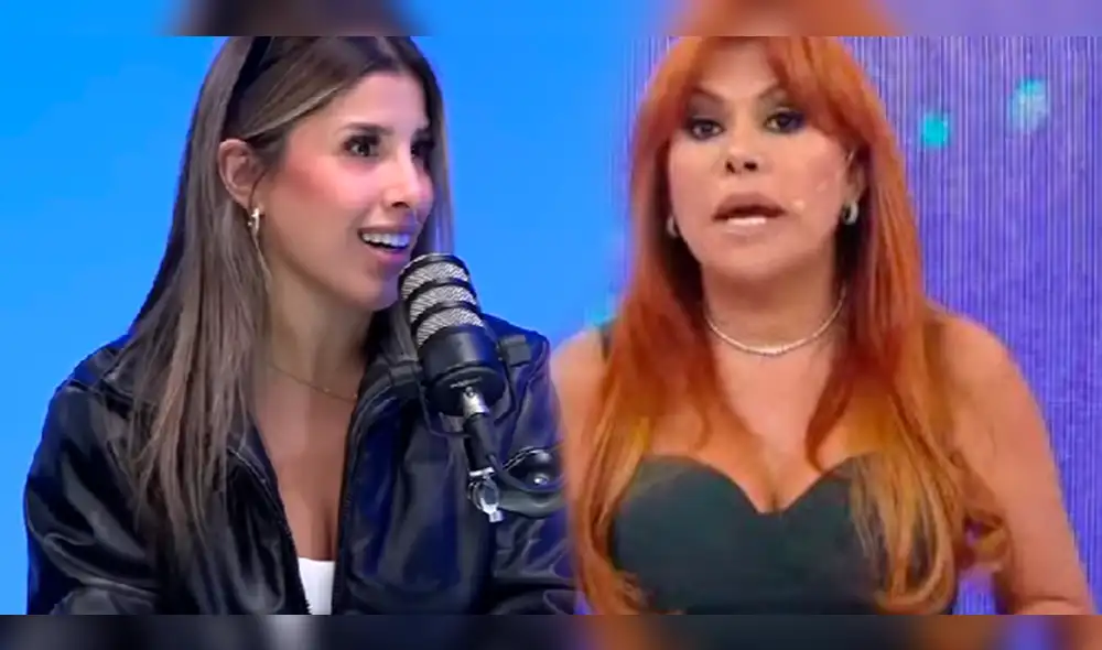 Yahaira Plasencia niega tener conflictos con Magaly Medina. Foto: composición LR/Youtube/Carlos Carlín OF/ATV