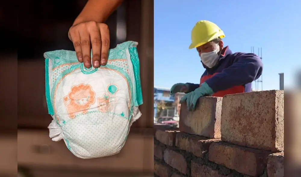Nuevo estudio ha demostrado la utilidad de los pañales usados en la construcción. Fotos: Pixabay / Los Andes