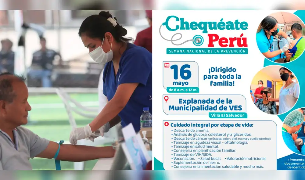 "Chequéate Perú" inició en Lima Sur con el distrito de Pachacamac este 15 de mayo. Foto: composición LR/Minsa "Chequéate Perú" inició en Lima Sur con el distrito de Pachacamac este 15 de mayo. Foto: composición LR/Minsa