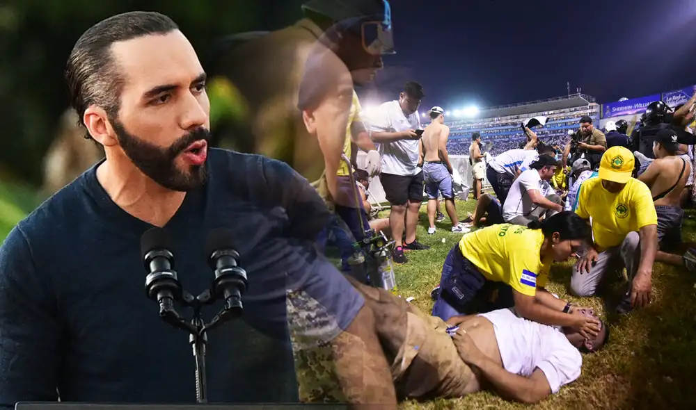 El Departamento de Justicia de Estados Unidos acusó a Bukele de presuntos pactos con pandillas para beneficios carcelarios. Foto: composición Fabrizio Oviedo/AFP/EFE El Departamento de Justicia de Estados Unidos acusó a Bukele de presuntos pactos con pandillas para beneficios carcelarios. Foto: composición Fabrizio Oviedo/AFP/EFE