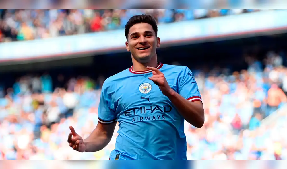 Julian Álvarez llegó al Manchester City procedente del River Plate. Foto: Premier League