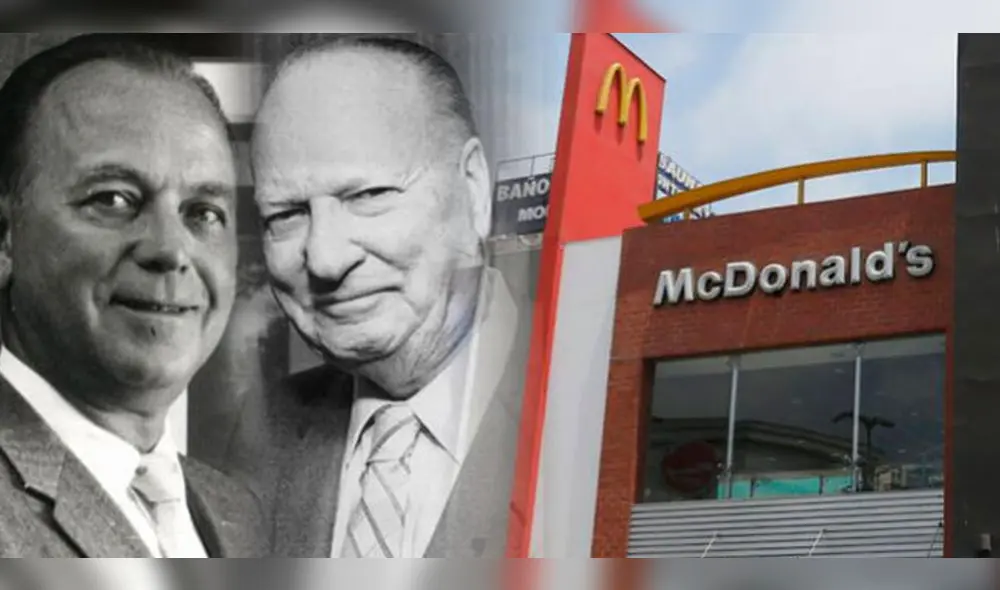 Dick y Mac McDonald sentaron las bases de su negocio en 1940. Foto: composición de Fabrizio Oviedo / La República / AFP / Andina