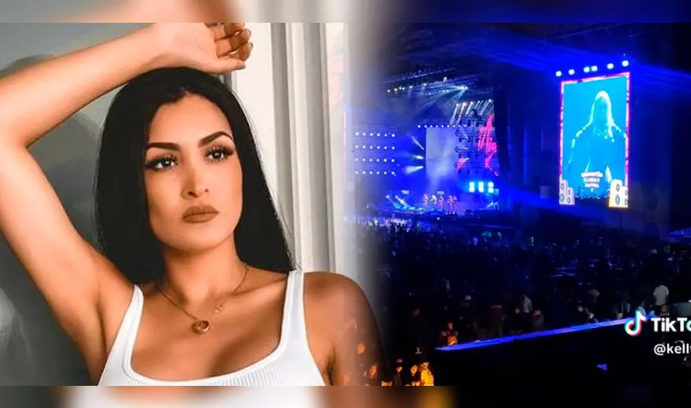 ¿El público no la quiso? Michelle Soifer recibió rechazo del público durante festival. Foto: composición LR/difusión/captura de TikTok - Video: TikTok