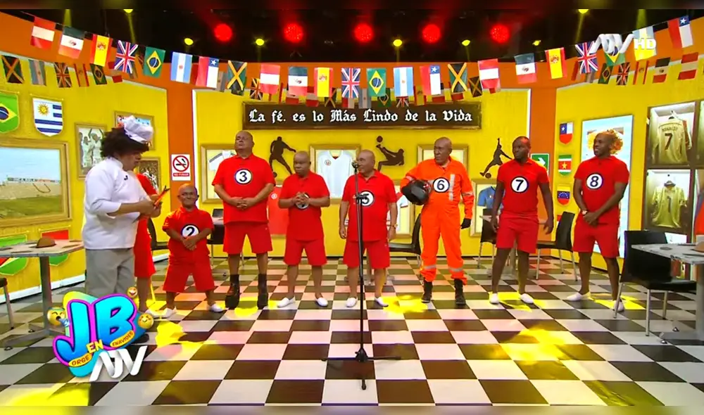 Secuencia del programa "JB en ATV" utilizó el "blackface" para caricaturizar a Luis "Cuto" Guadalupe". Foto: Captura/Youtube/JBEnATV