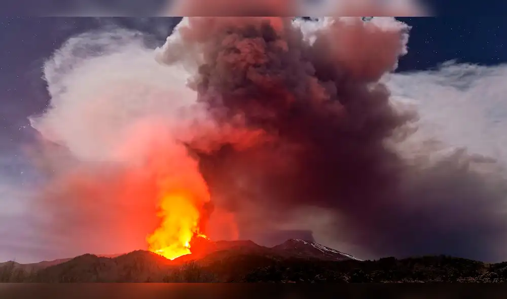 La última erupción del volcán Etna fue durante inicios del año 2021. Foto: AP