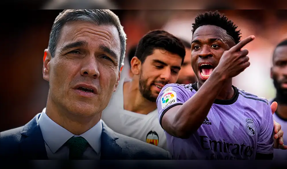 El presidente de España manifestó su rechazo a lo ocurrido durante un partido del Real Madrid y Valencia en España. Foto: AFP/CNN El presidente de España manifestó su rechazo a lo ocurrido durante un partido del Real Madrid y Valencia en España. Foto: AFP/CNN