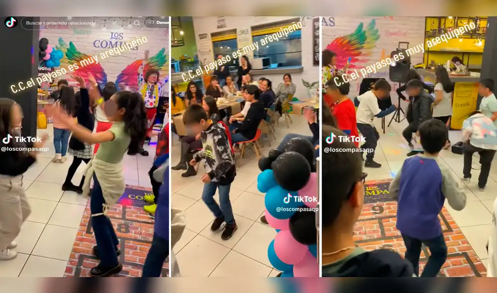 Usuarios aplaudieron la gran iniciativa del payasito. Foto: composición LR/TikTok/@LosCompasAQP