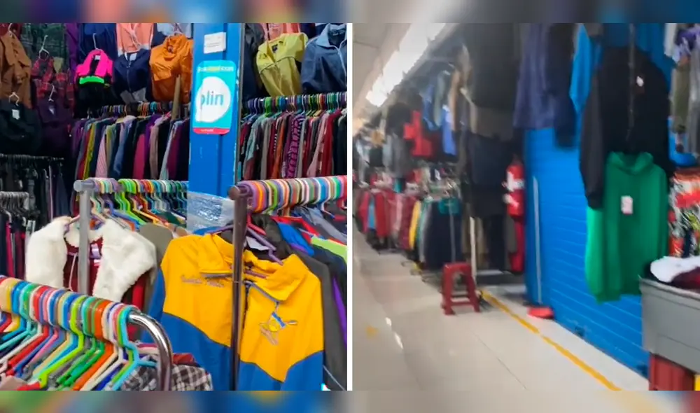 Dentro de Gamarra podrás encontrar gran cantidad de ropa de segunda mano en buen estado. ComposiciónLR/Tiktok/@travesiasdelachina