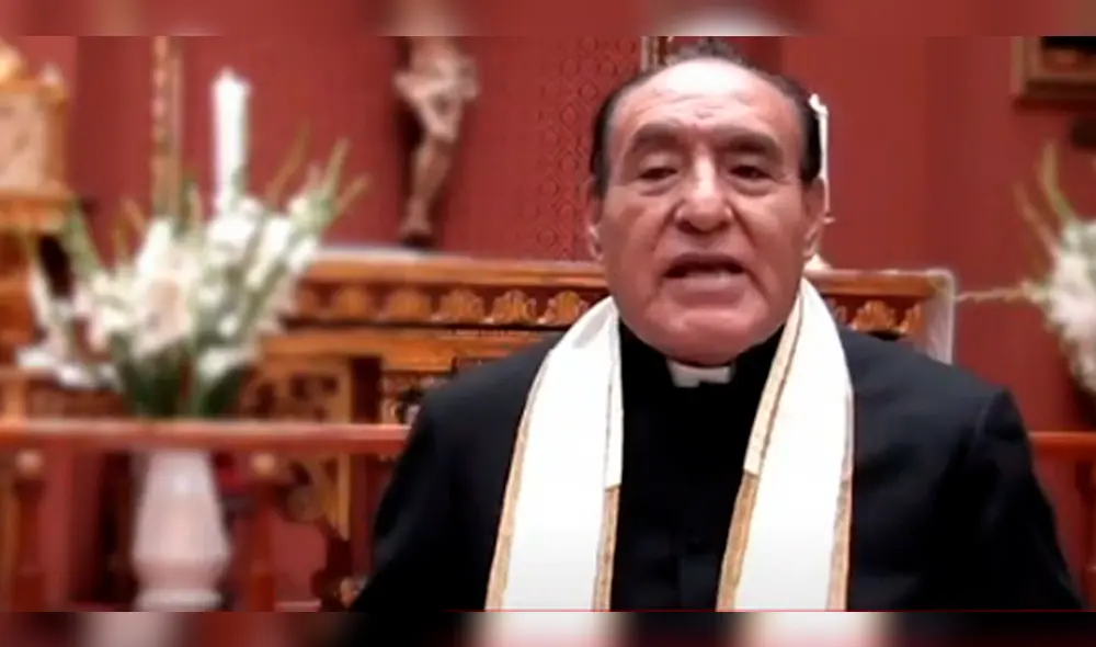 Monseñor Ángel Ortega Trinidad sostuvo que labora en el PJ desde el año 2008 y que cada cierto tiempo su salario incrementa. Foto: captura de ATV - Video: ATV