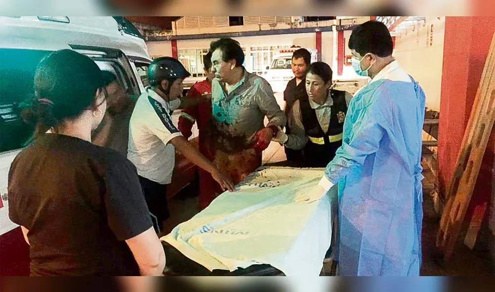 Herido. Juez superior Omar Pimentel sufrió corte en la mano. Foto: difusión