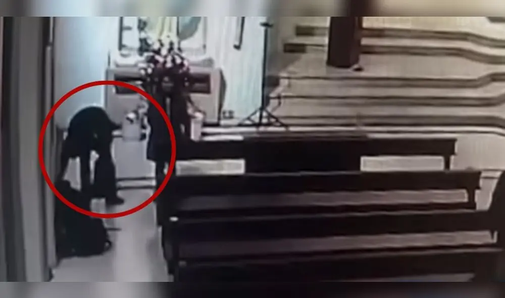 La pareja bien vestida, acorde a la celebración, se infiltró entre los invitados para no levantar sospechas. Foto: captura "Panamericana"