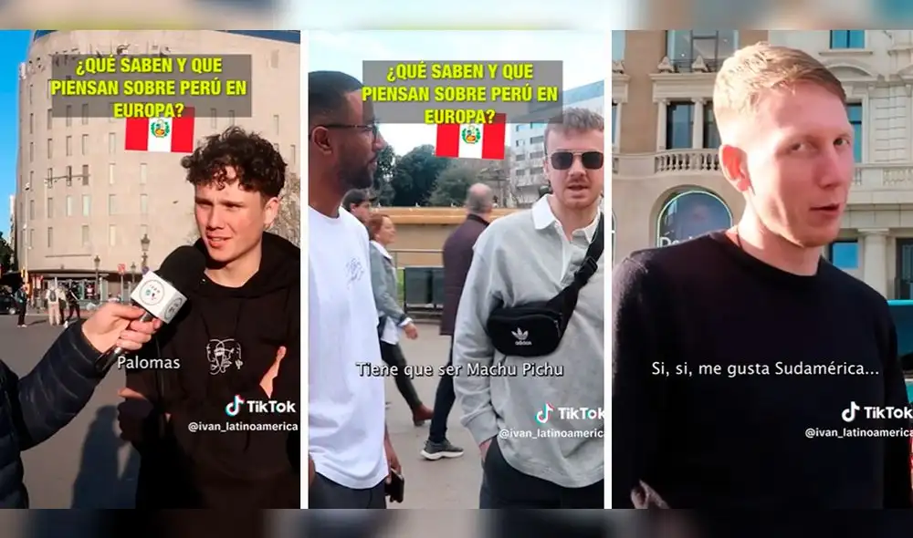 El entrevistador quedó atónito con algunas respuestas que recibía. Foto: composición LR/capturas de TikTok/@ivan_latinoamerica