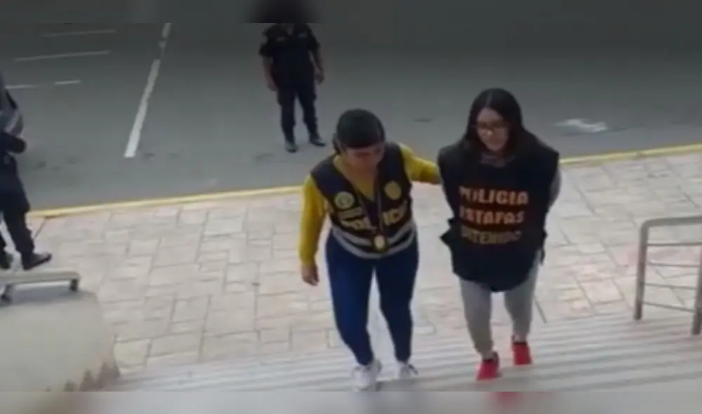 Una de las detenidas es una ciudadana extranjera de 25 años. Foto: captura de "América Noticias"